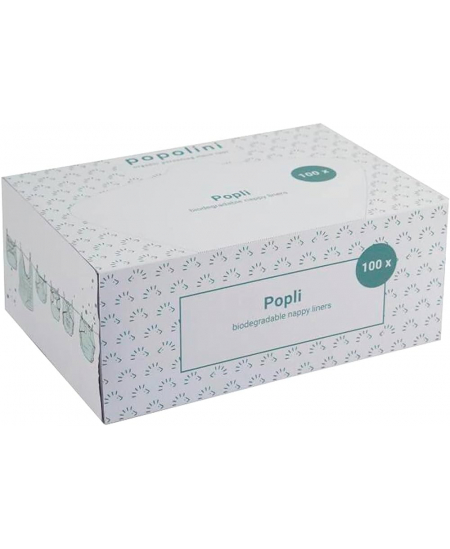 Popolini - Boite Popli voiles de protection 100 Feuilles à jeter pour couches
