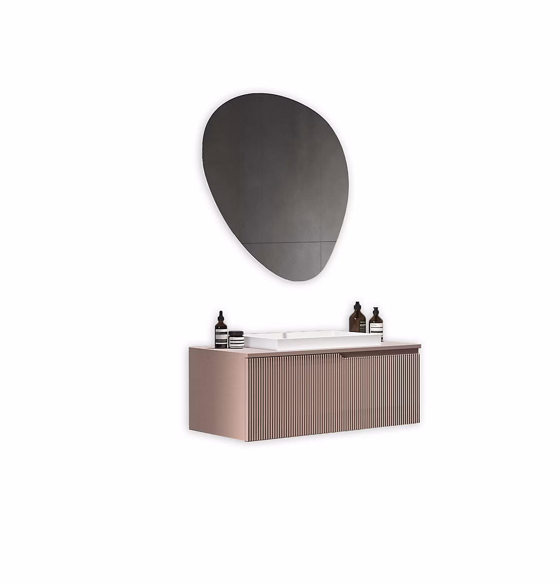 Ensemble salle de bain 3 pieces VENERE rose poudrè – Réf. DSEXLTWOT6629518105