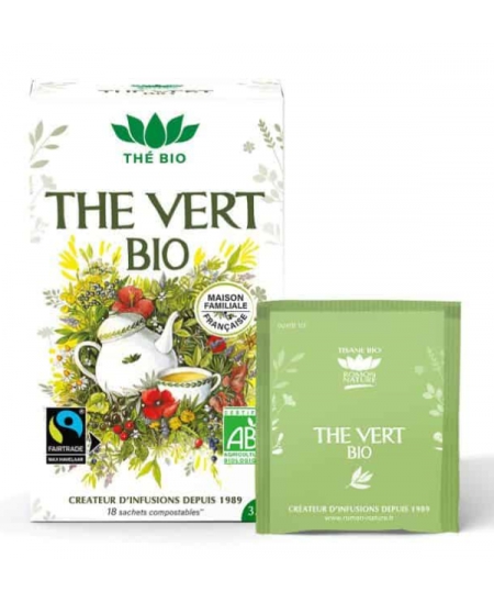 Romon Nature - Thé vert bio - 18 sachets