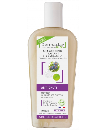Dermaclay - Shampoing anti chute, aide à la repousse Capilargil - 250 ml