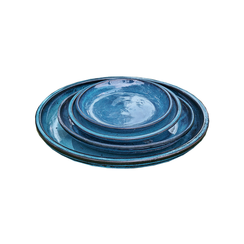 SOUCOUPE BLEU - LITTORAL - DECOLINES® - ∅18CM X H2,5CM