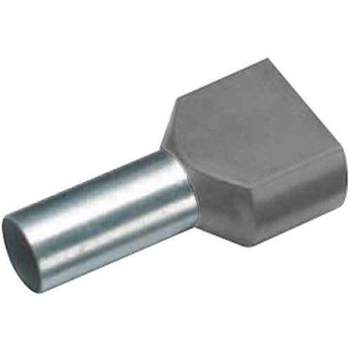 Embout double d'extrémité de câble 2 × 2 – 5 mm² 18,5 mm série 1, lot de 100