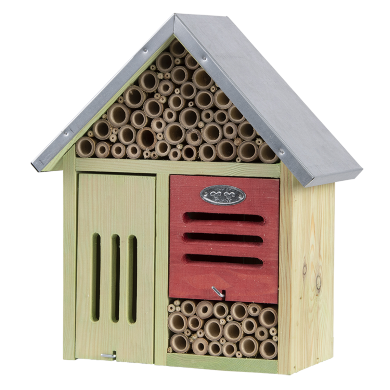 Hôtel à insectes en bois et bambou - Refuge M et L