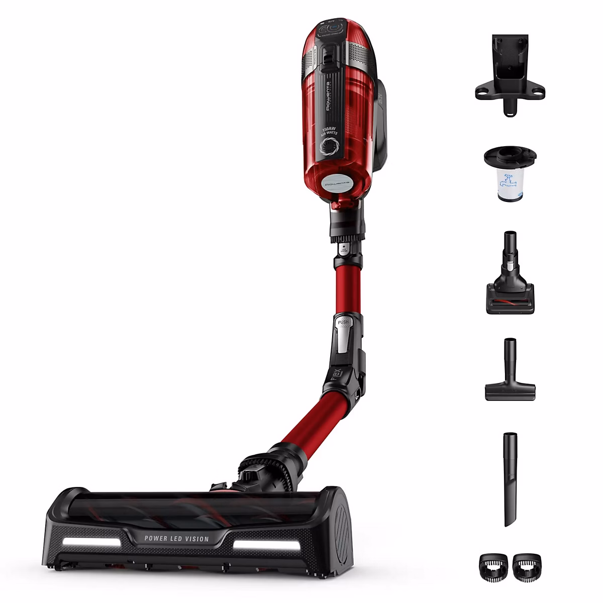 Aspirateur balai rechargeable 25.2v rouge Rowenta RH98A9WO X-Force Flex 12.60 – Réf. OGBJPLBGE0603140041