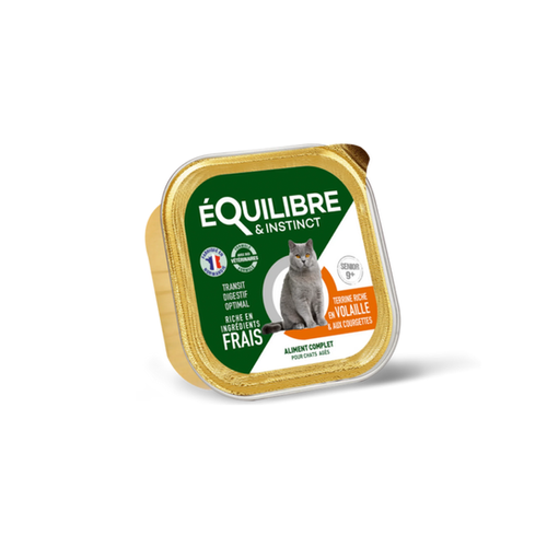 TERRINE CHAT - ÉQUILIBRE & INSTINCT® SENIOR 9+ - VOLAILLE - 85G
