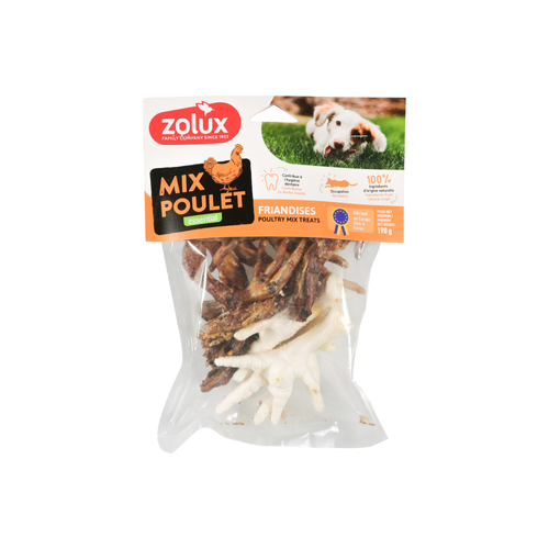 FRIANDISES NATURELLES POUR CHIEN ZOLUX® - MIX POULET - 190G