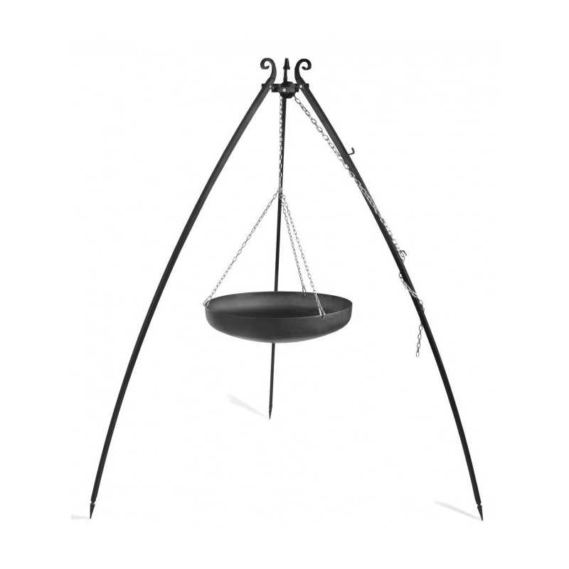 Wok sur trépied 200 cm en acier 60 cm - Cook King