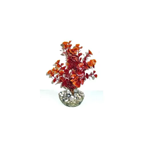 Pour vos projets jardin：Ledwiga bordeaux-marron en plastique petit modèle 17 cm