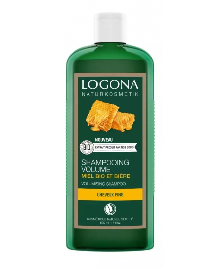 Logona - Shampoing volumateur à la bière et au miel - 250 ml