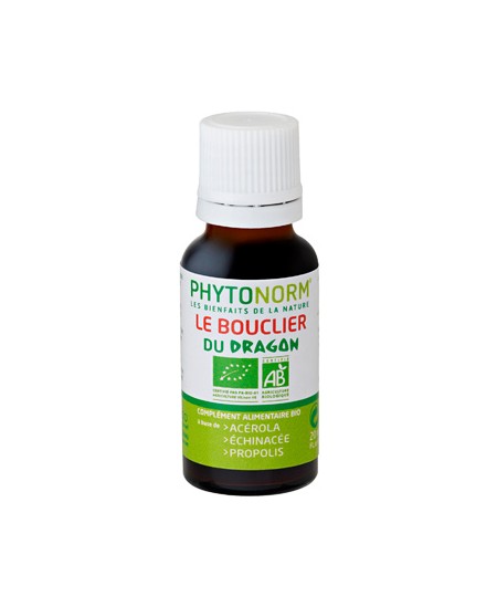 Phytonorm - Le bouclier du dragon 100% BIO Sans HE action préventive en gouttes - 20 ml