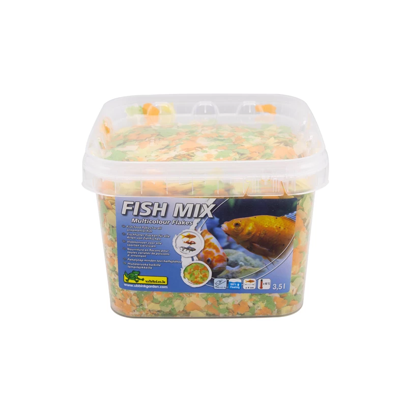 Nourriture pour poissons - Mix Flocons multicolores - 3,5L