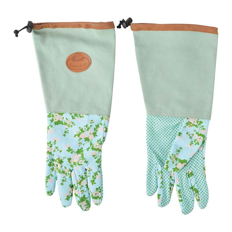 Gants de jardinage longs motif roses - Protection efficace