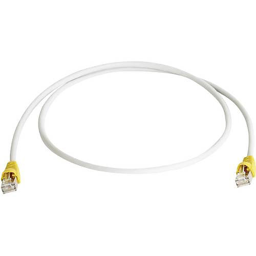 Câble de raccordement réseau RJ45 croisé Telegärtner SFTP FTP – gris, blindé, 1 pièce.