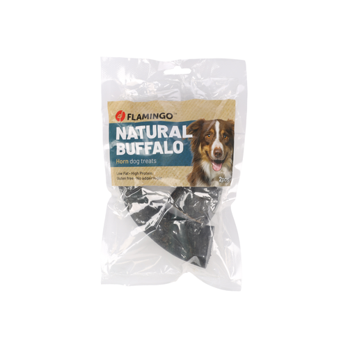 FRIANDISE POUR CHIEN FLAMINGO® - CORNE DE BUFFLE - X2