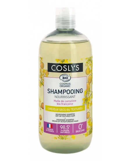 Coslys - Shampooing cheveux secs à l'huile de cameline bio - 500 ml