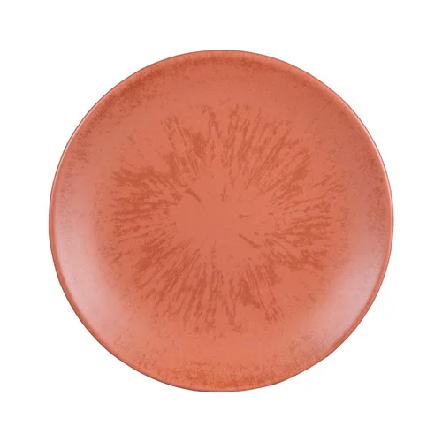 Nature maison：Assiette à dessert Onyx coloris orange en grès - Ø 21 cm