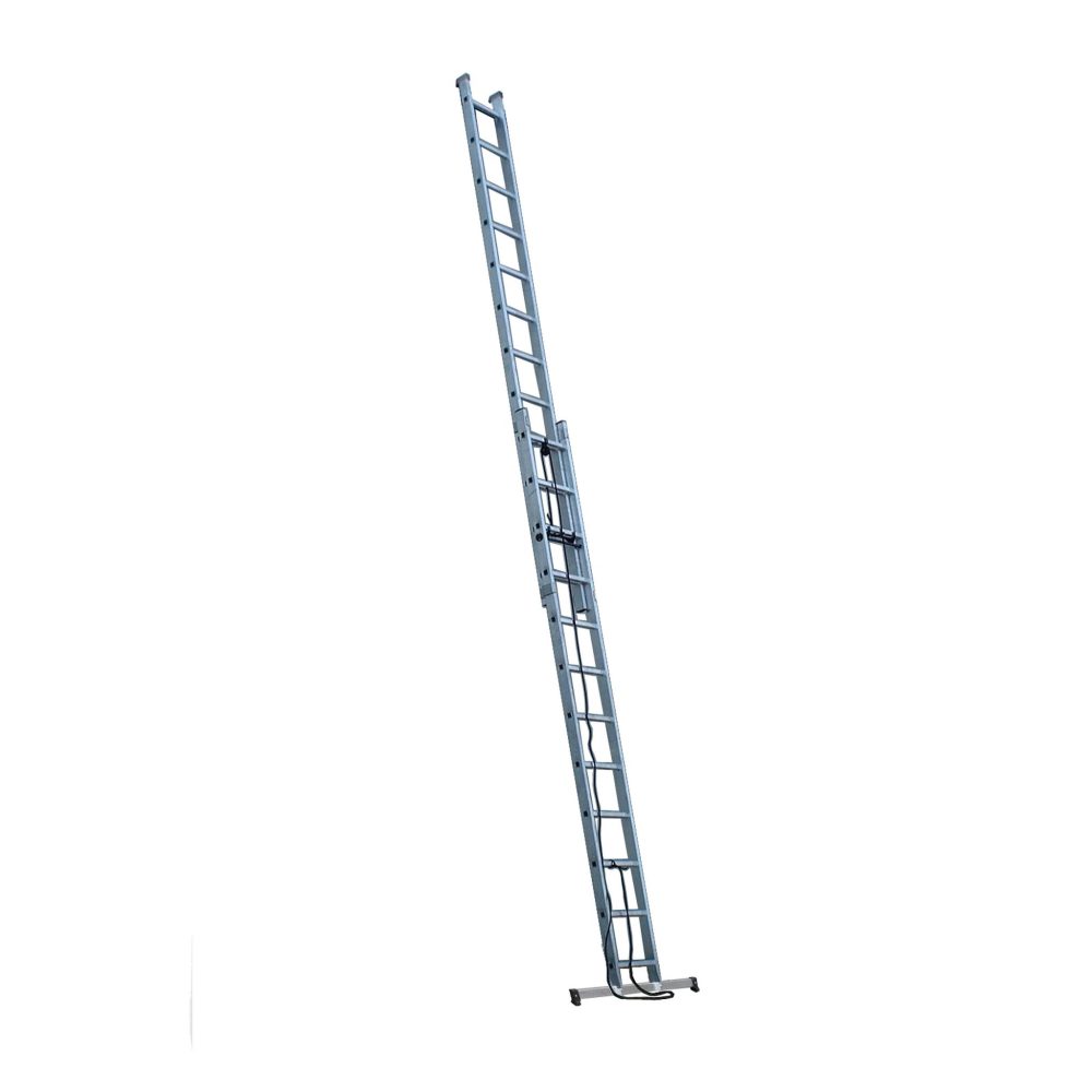 ESCALUX Echelle coulissante à corde 2x13 échelons - 6m30