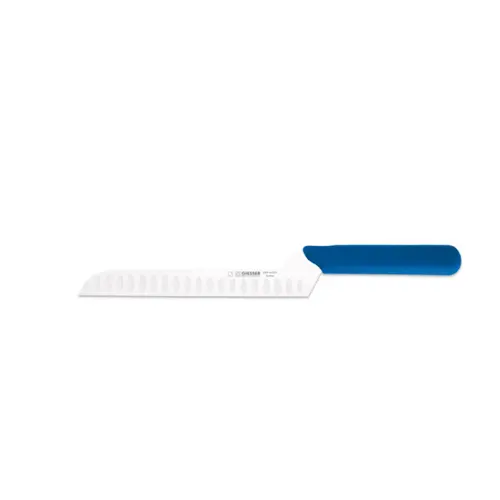 Sélection extérieur:Couteau à fromage lame ondulée coloris bleu Oma - 20 cm