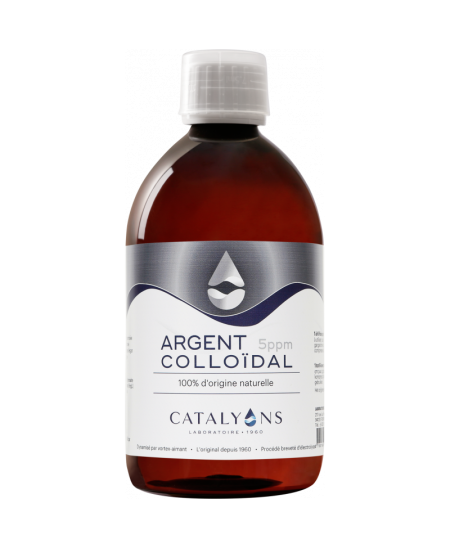 Catalyons - Argent Colloïdal 5 PPM - 500 Ml
