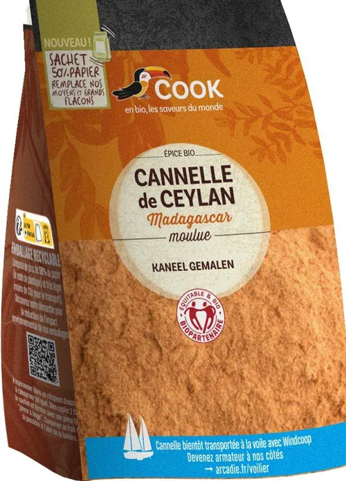 Une idée pratique pour l’extérieur：Cannelle moulue bio Cook - 100 g