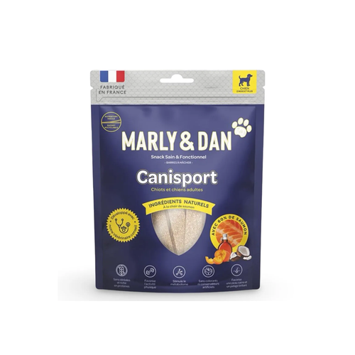 FRIANDISES POUR CHIEN BARRES À MÂCHER MARLY & DAN® - CANISPORT - 80G