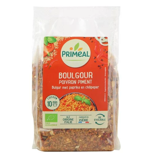 Style au jardin：Boulgour au poivron et piment bio en sachet de 300 g
