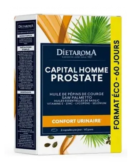 Dietaroma - Capital Homme Prostate Cure 2 mois - 120 capsules