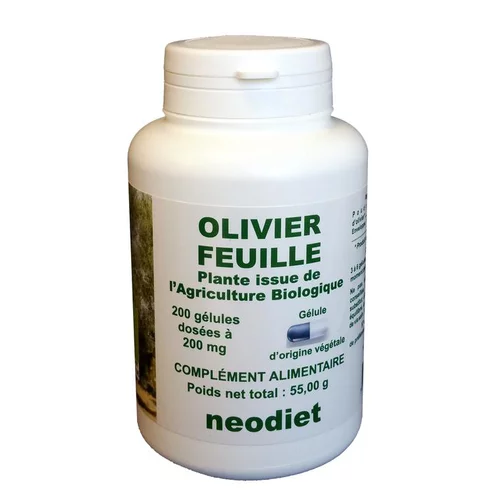 Pour un jardin à votre image：Gélules de feuilles d’olivier bio en boite de 200 unités
