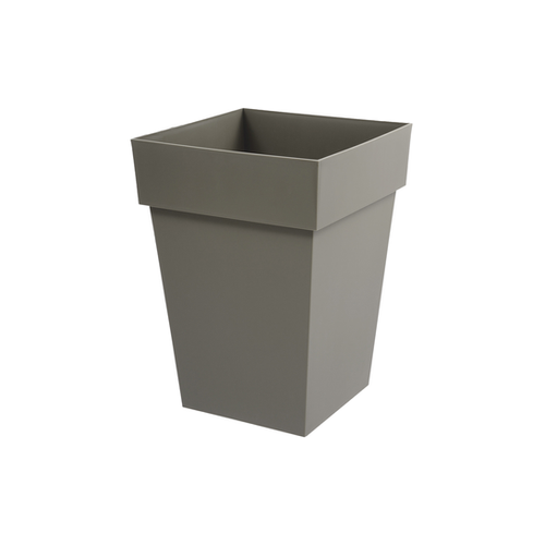 POT CARRÉ MI-HAUT H53CM TAUPE EDA® TOSCANE