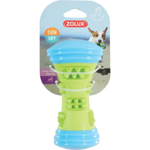 Jardin et maison：Jouet pour chien haltère Sunset 16 cm en TPR vert Ø 7,5 x 15 cm