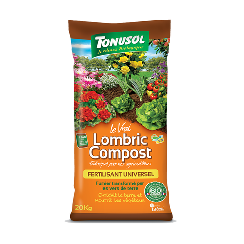 FERTILISANT UNIVERSEL LOMBRIC COMPOST TONUSOL® - 20 KG