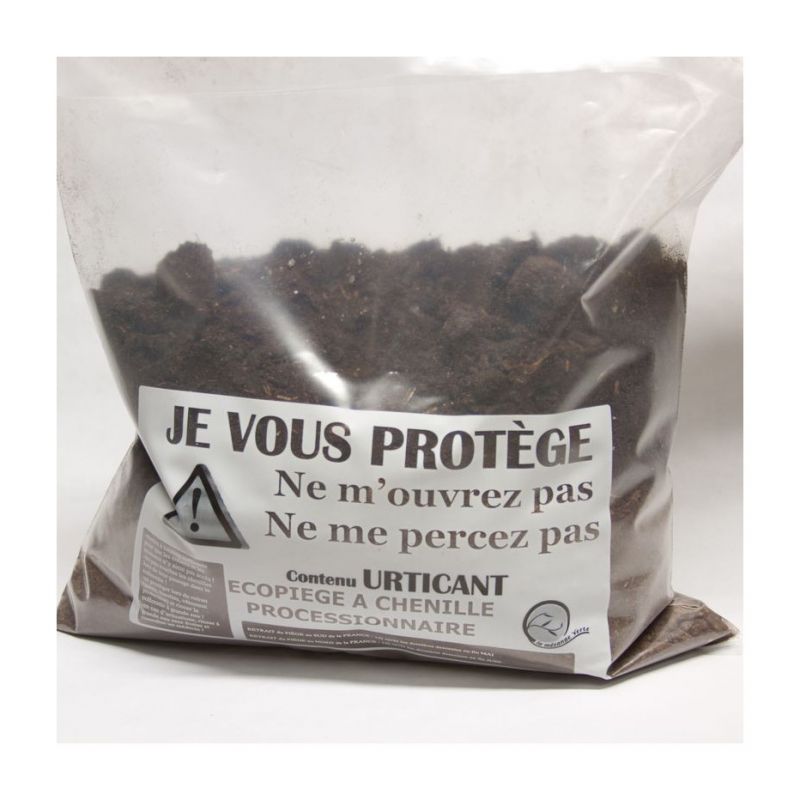 Sac transparent pour piège contre les chenilles processionnaires du pin
