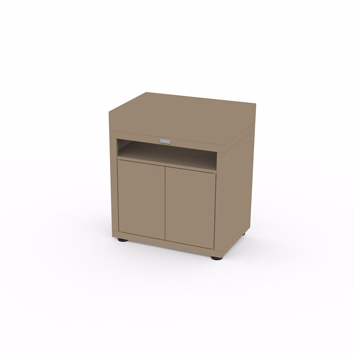 Meuble tablette pour cuisine extérieure 80 × 55 cm taupe Le Marquier