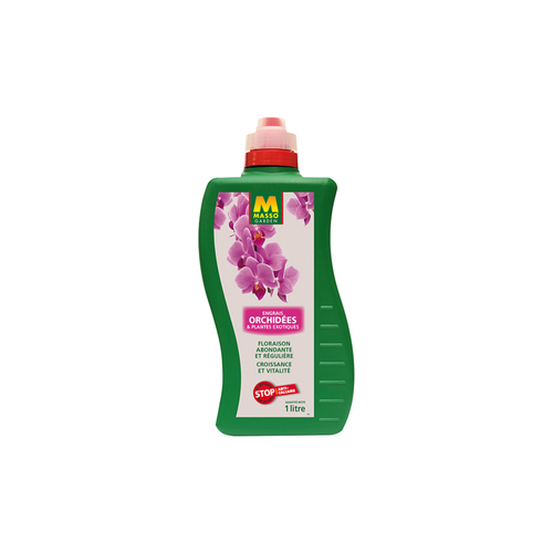 ENGRAIS LIQUIDE ORCHIDÉES ET PLANTES EXOTIQUES MASSO® - 1L