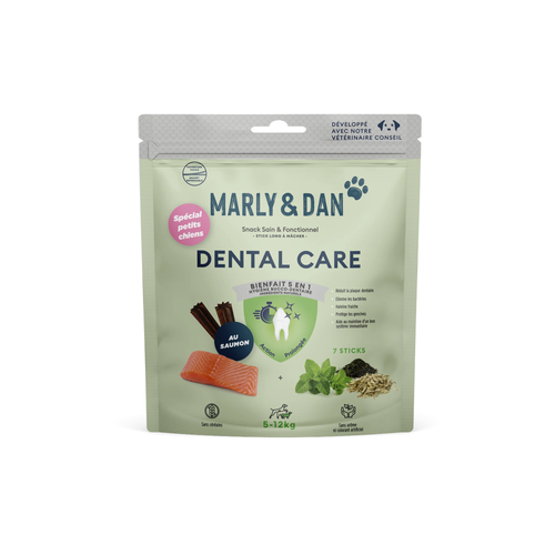 STICKS DENTAIRES POUR PETITS CHIENS MARLY & DAN® - X7/100G