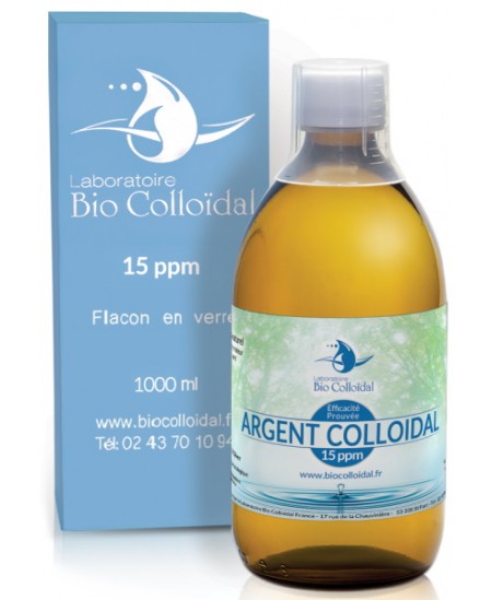 Bio Colloïdal - Argent Colloïdal 15 PPM - Flacon 500 Ml