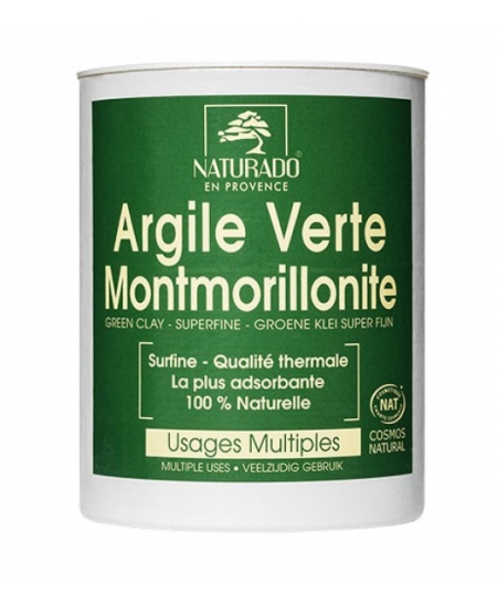 Naturado Argile surfine verte Montmorillonite poudreur 300 gr