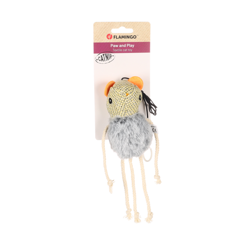JOUET POUR CHAT FLAMINGO® JAGRE SOURIS JAUNE
