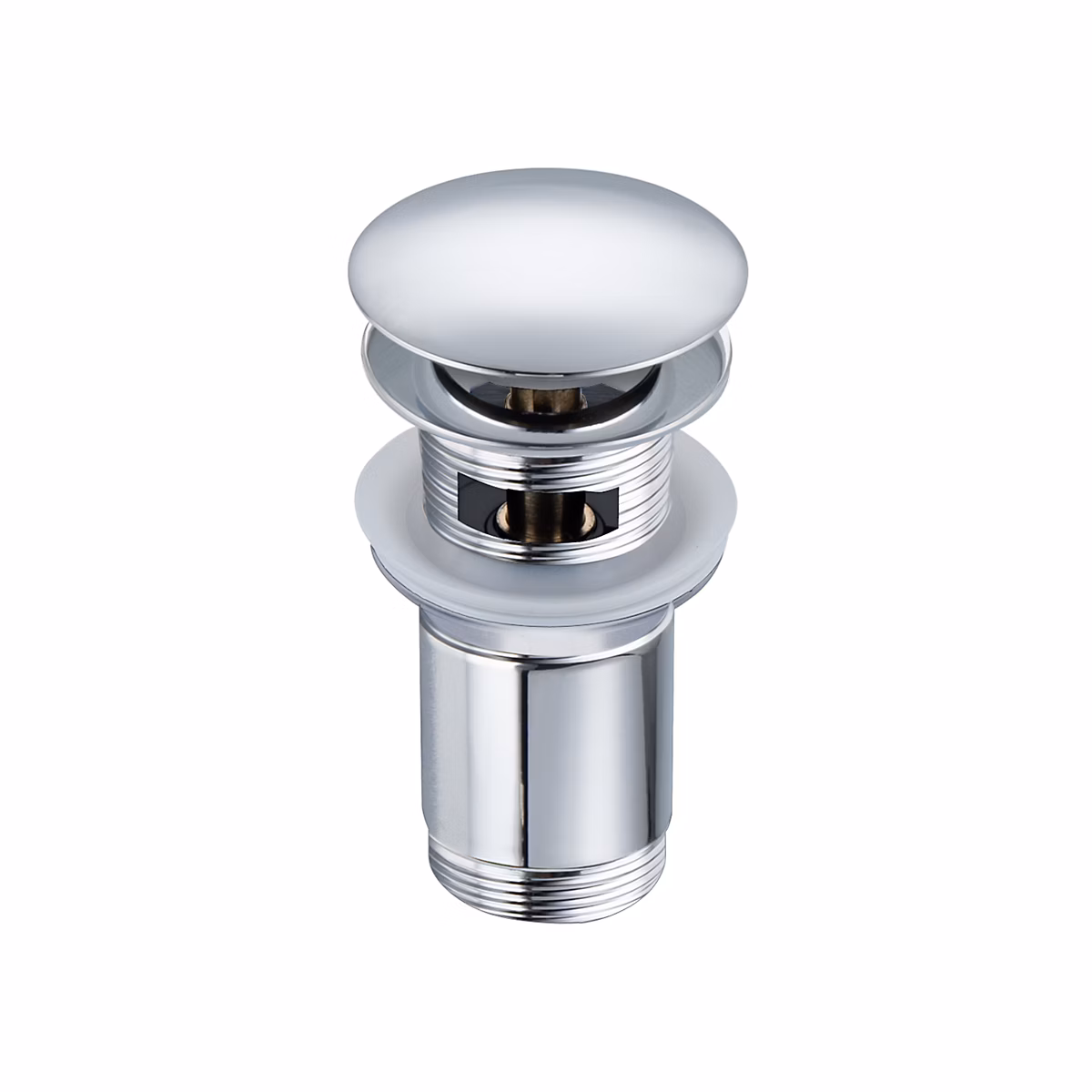 Balneo Bonde clic-clac avec trop-plein – pour lavabo, finition chrome, laiton