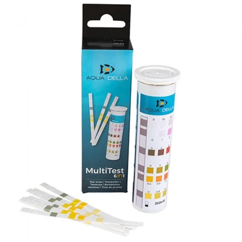 Style jardin:Bandelettes de test d'eau 6 en 1, AQUA DELLA Multi test - 50 unités