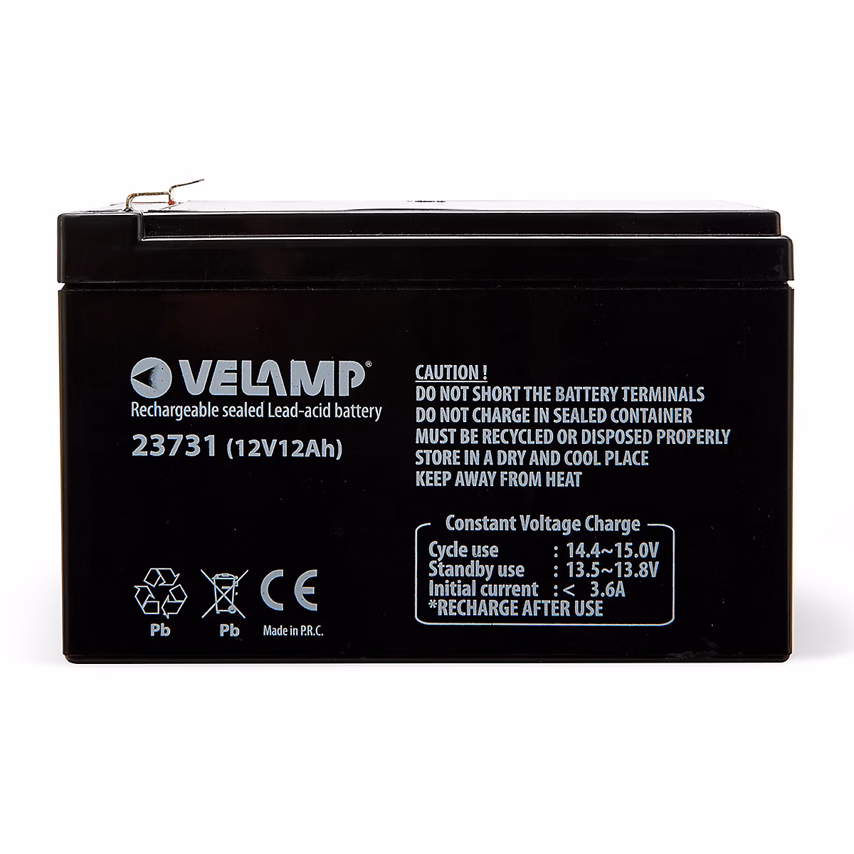 Batterie rechargeable au plomb 12V 12Ah – Réf. WCIGDFMZQ7417792828