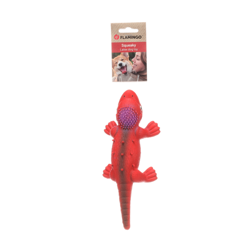 JOUET POUR CHIEN FLAMINGO® KEMO LÉZARD ROUGE