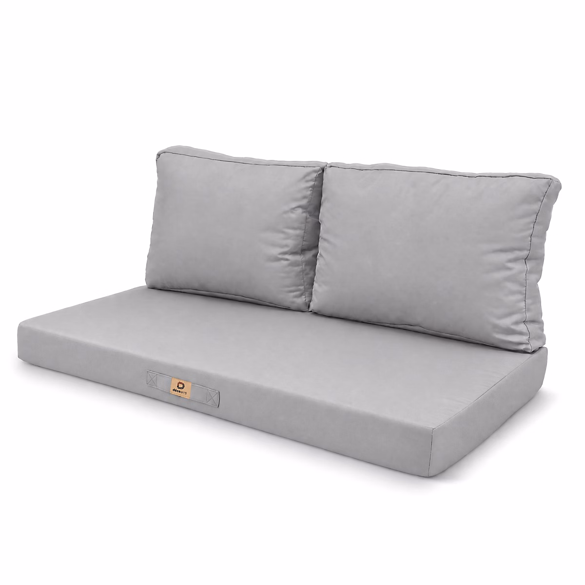 Coussins pour salon de jardin déhoussable 100 × 50cm Gris galet