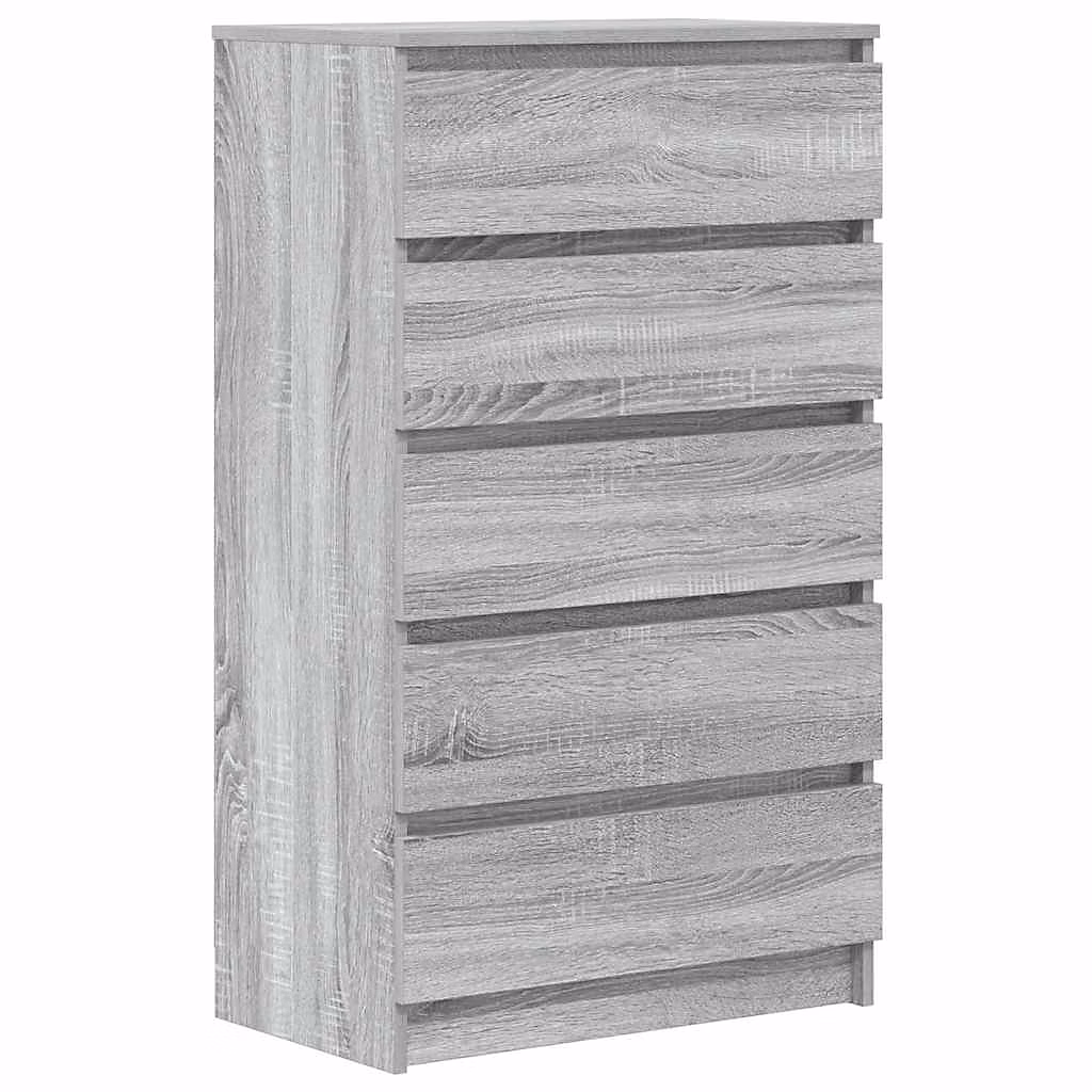 Commode Sonoma gris 60 × 36 × 103 cm Bois d'ingénierie vidaXL