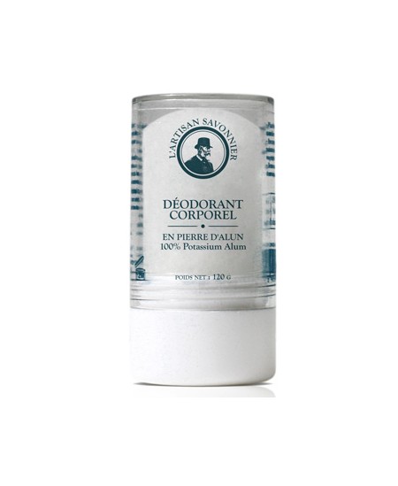 L'artisan Savonnier Hygiène - Déodorant corporel Pierre D'Alun mixte naturelle - 115 gr