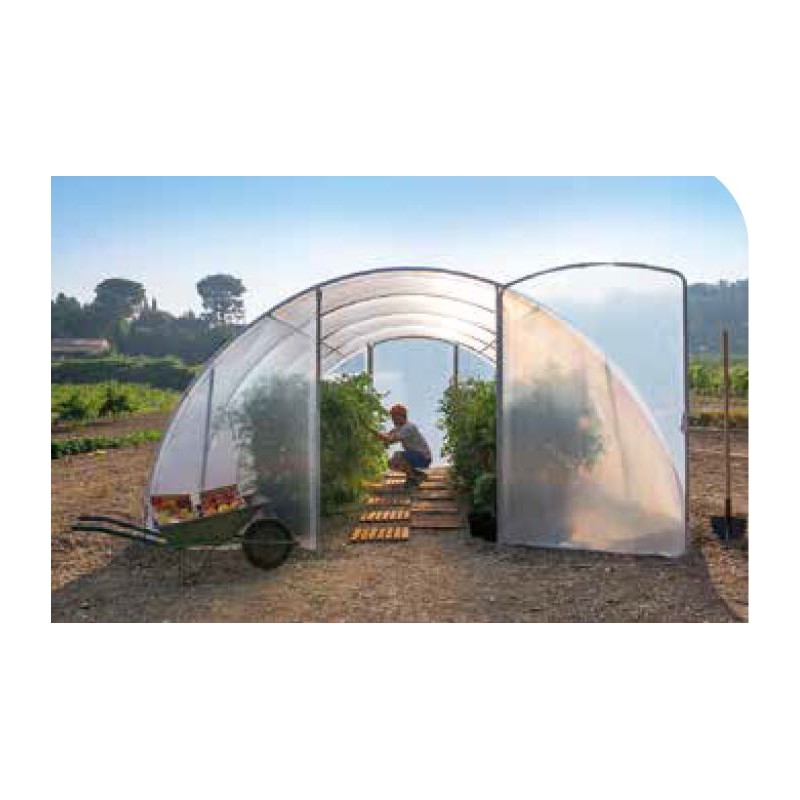 Serre tunnel 27m² – 4,5x6m – 2 portes