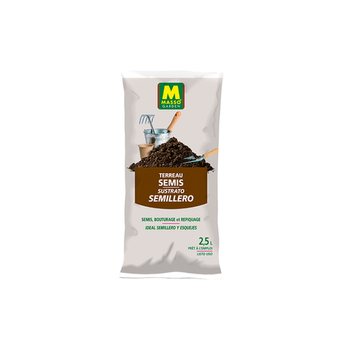 TERREAU SEMIS, BOUTURAGES ET REPIQUAGES MASSO® - 2,5L