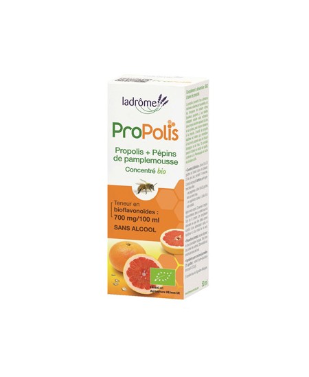 Ladrome - Concentré de Propolis et de Pépins de Pamplemousse sans alcool - 50 ml