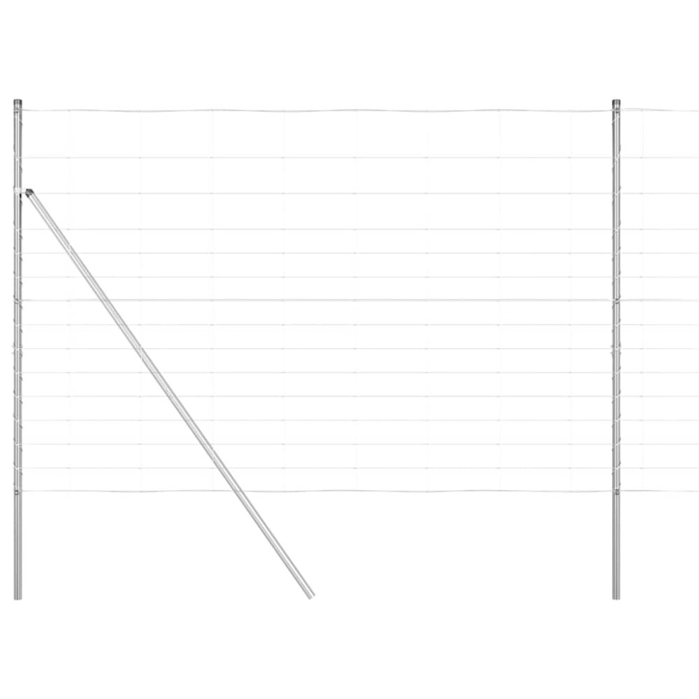 vidaXL Clôture en fil soudé pour sol 50 x 1,6 m Acier galvanisé Maille