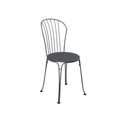 Idéal pour votre jardin：Chaise en acier coloris carbone Opéra Fermob - 96 cm